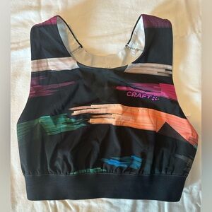 Craft Black and Purple Sportswear Top